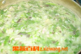 果蔬百科胡萝卜泥青菜肉末菜粥