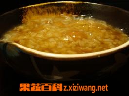 果蔬百科桂圆米糕粥