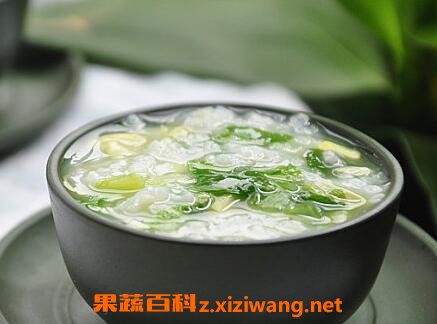 白菜鸡蛋粥的材料和做法步骤